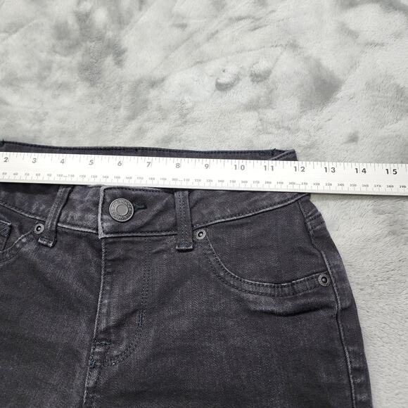 Maurices Jeans Womens XS SHORT Black Low Rise Skinny Leg Stretch Denim Ankle - Picture 8 of 12